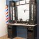 Classic Black barberunit | Barberfurniture | Barbershop furniture | Workstations