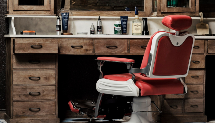 Vintage Barberunit | Oldschool barbershop furniture | Classic salon furniture | Real wood | No china | USA | Milwaukee