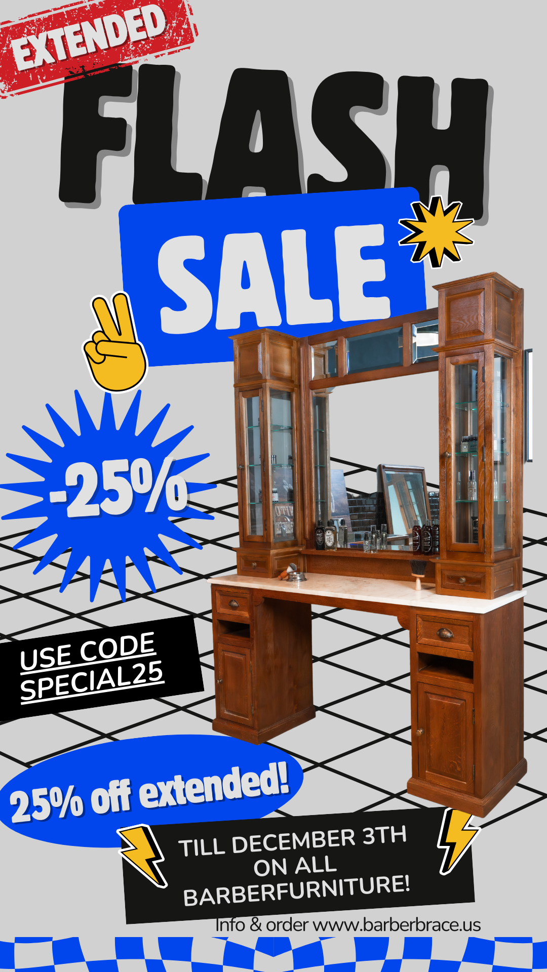 25% off all Barberfurniture plus free shipping including for the USA | Barberfurniture USA