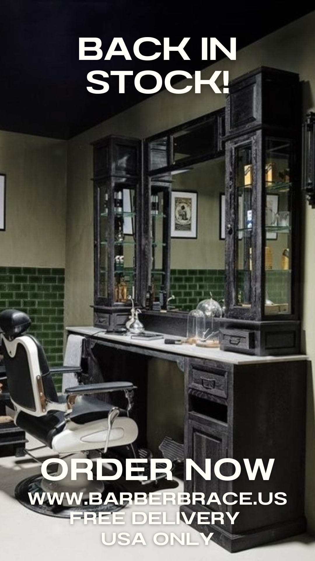 Barberstations now back in stock free delivery usa | Barberfurniture |